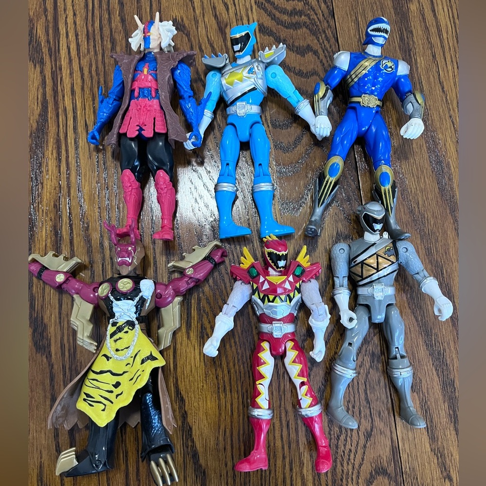 Lot‎ 6 Bandai Power Rangers Ninja Steel Dino Charge